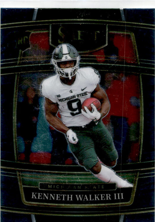2022 Panini Select Draft Picks #15 Kenneth Walker III RC Michigan State Spartans