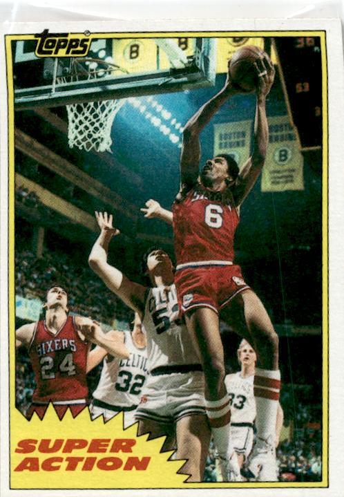 1981-82 Topps #E104 Julius Erving Philadelphia 76ers