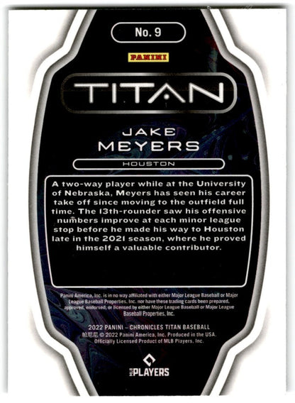 2022 Chronicles Titan Jake Meyers Rookie Houston Astros #9