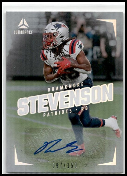 2024 Luminance Luminance Auto #48 Rhamondre Stevenson Auto New England Patriots