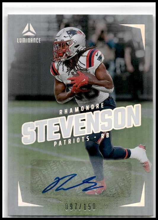 2024 Luminance Luminance Auto #48 Rhamondre Stevenson Auto New England Patriots