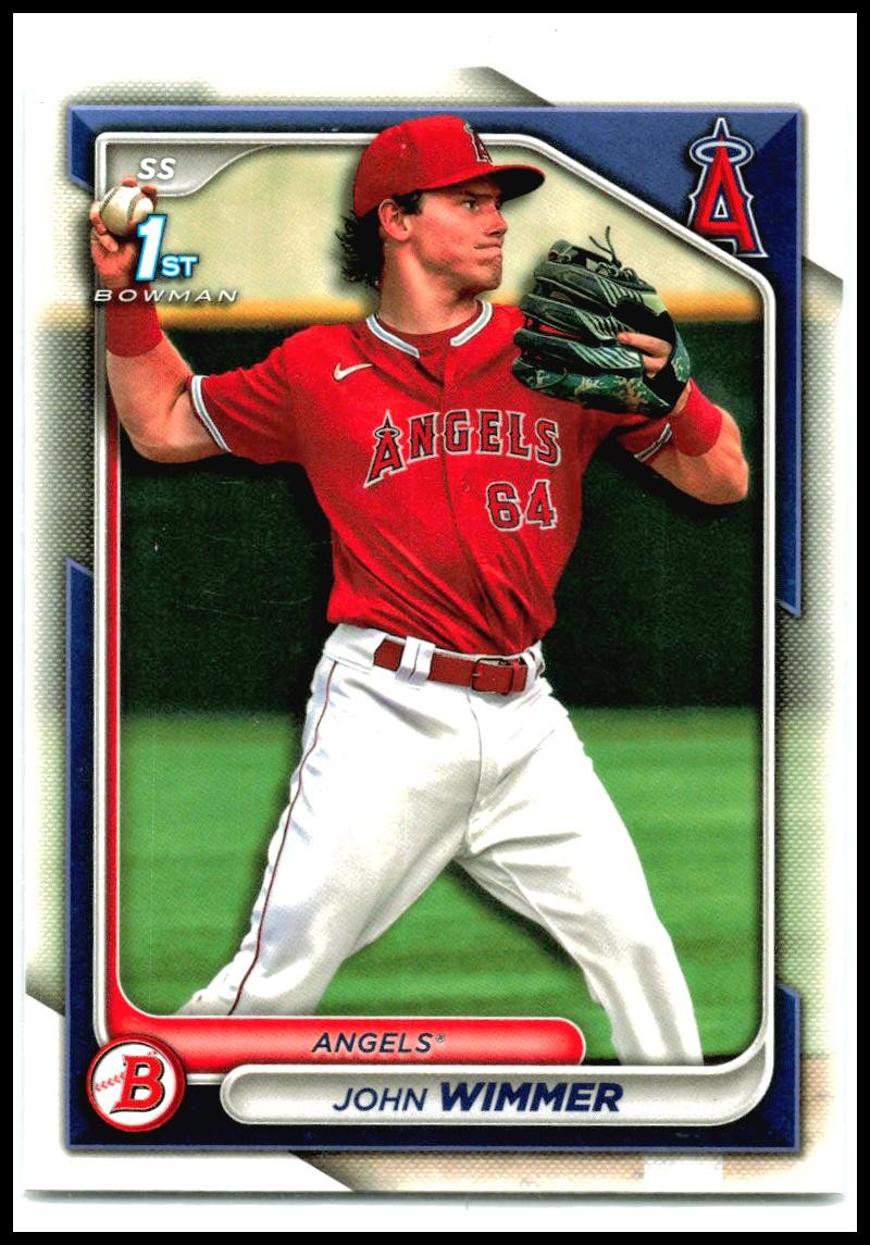 2024 Bowman #BP-78 John Wimmer Los Angeles Angels