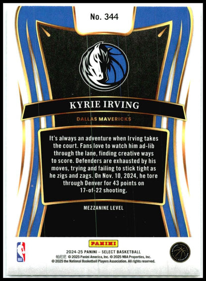 2024-25 Panini Select #344 Kyrie Irving Dallas Mavericks