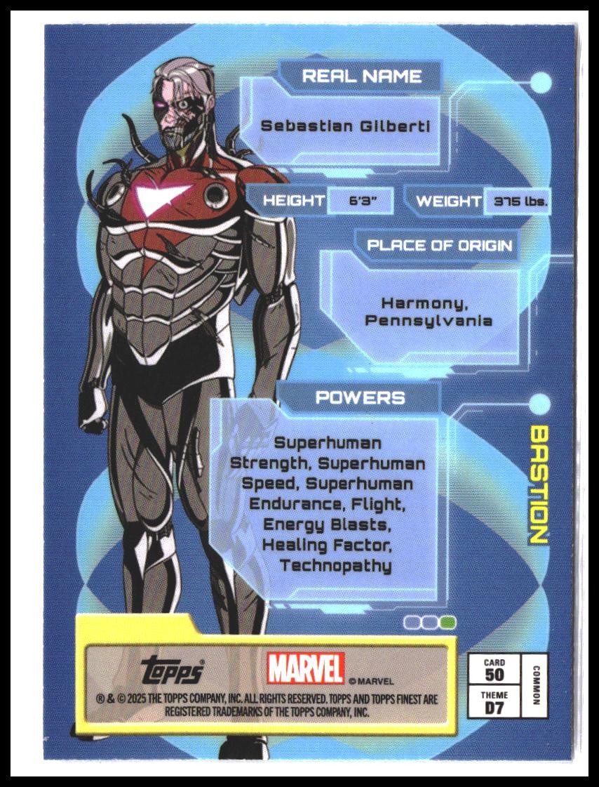 Bastion #50 2025 Topps Finest X-Men '97