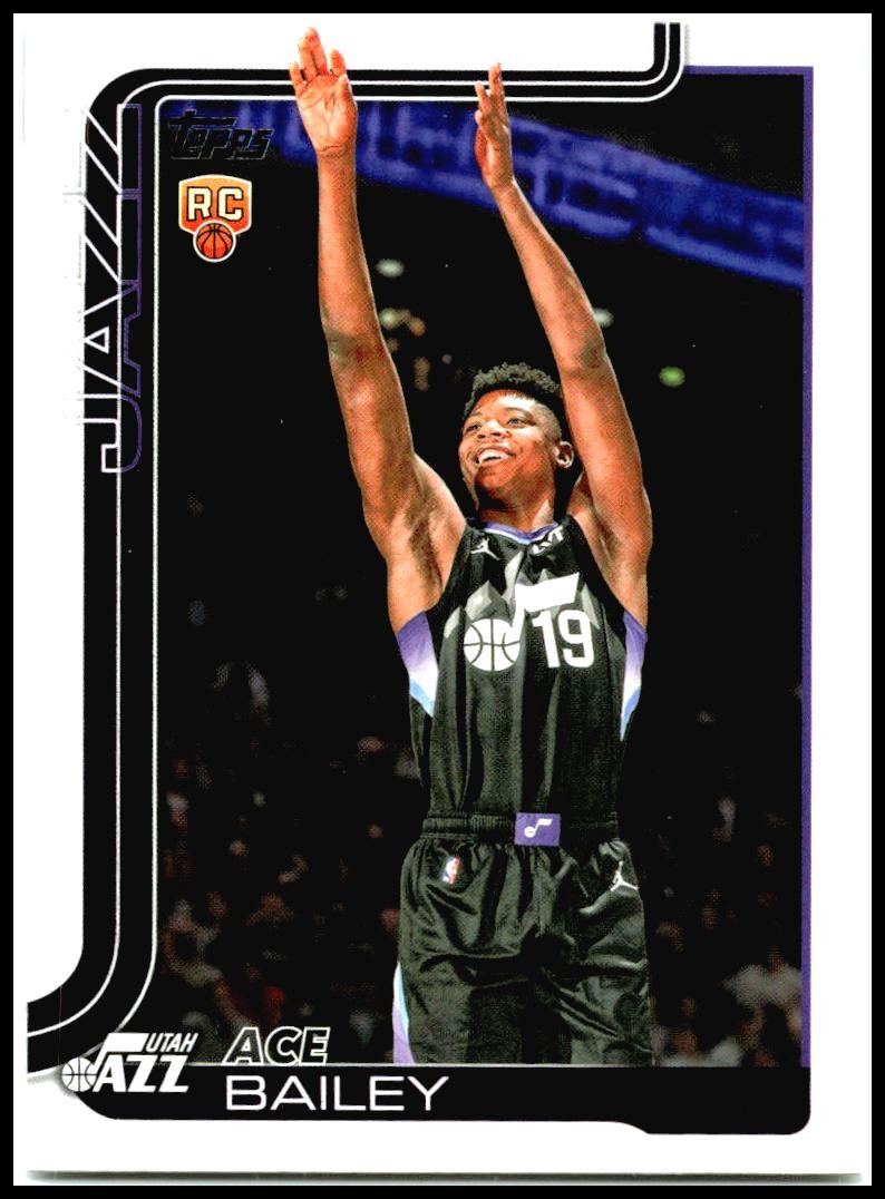 2025-26 Topps #205 Ace Bailey Rookie Utah Jazz