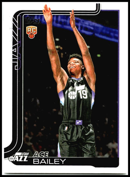 2025-26 Topps #205 Ace Bailey Rookie Utah Jazz