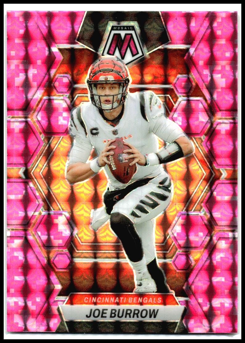2023 Panini Mosaic Camo Pink Mosaic #40 Joe Burrow Cincinnati Bengals