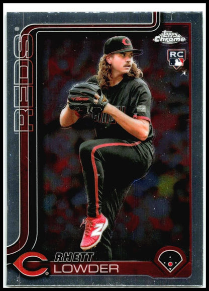 2025 Topps Chrome #147 Rhett Lowder Rookie Cincinnati Reds