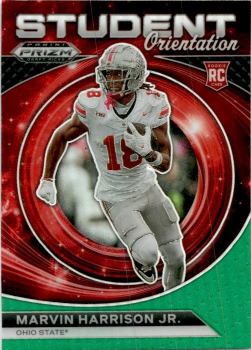2024 Panini Prizm Student Orientation Green #SO-MHJ Marvin Harrison Jr.
