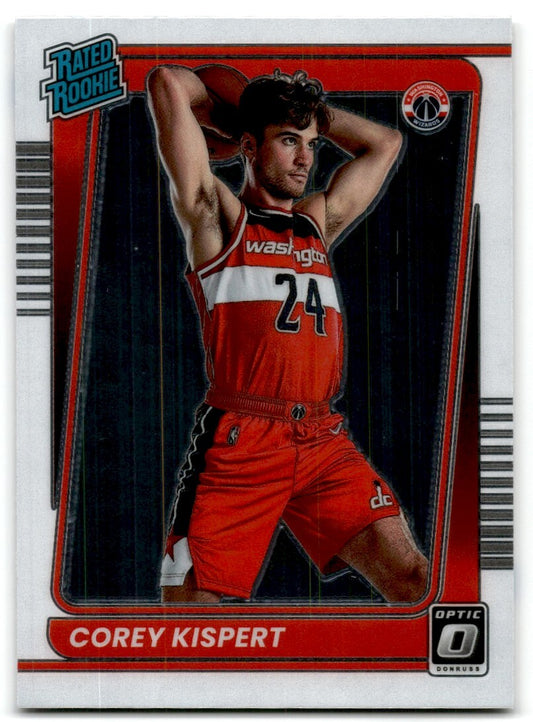 2021-22 Panini Donruss Rated Rookie Corey Kispert Washington Wizards #183