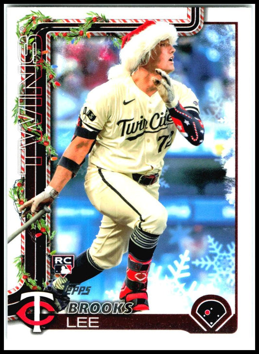 2025 Topps Holiday #H13b Brooks Lee Minnesota Twins