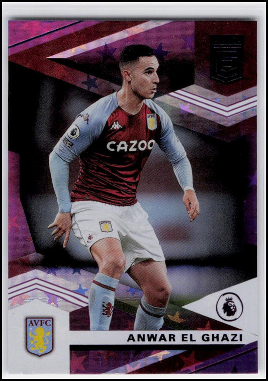 2020-21 Panini Chronicles #3 Anwar El Ghazi Elite Premier League Purple Astro