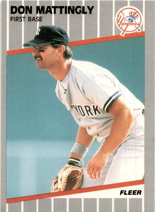 1989 Fleer #258 Don Mattingly New York Yankees