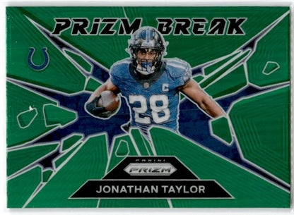 2024 Panini Prizm Prizm Break Green Prizm #4 Jonathan Taylor Indianapolis Colts