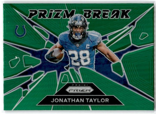 2024 Panini Prizm Prizm Break Green Prizm #4 Jonathan Taylor Indianapolis Colts