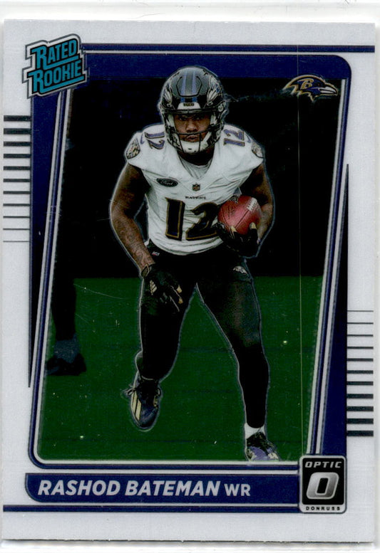 2021 Donruss Optic #210 Rashod Bateman Rookie Baltimore Ravens