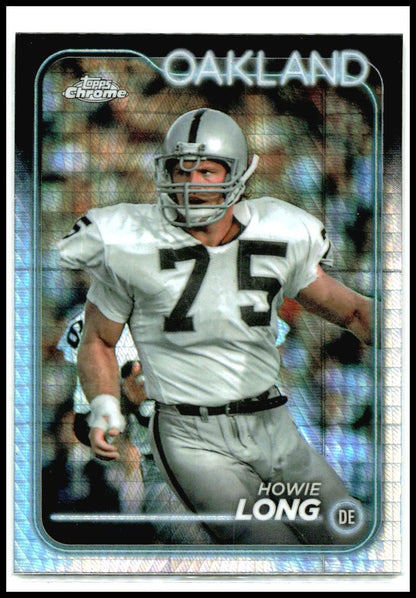2024 Topps Chrome Prism Refractor #153 Howie Long Oakland Raiders