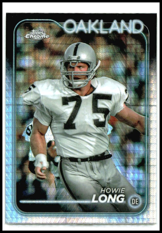 2024 Topps Chrome Prism Refractor #153 Howie Long Oakland Raiders