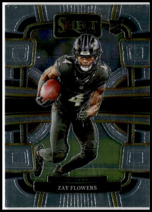 2023 Panini Select #8 Zay Flowers Rookie Baltimore Ravens