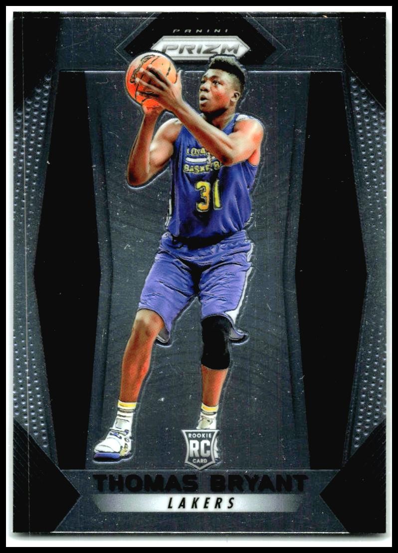 2017-18 Panini Prizm #281 Thomas Bryant Rookie Los Angeles Lakers