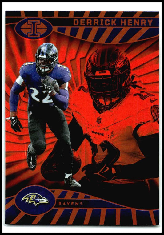 2024 Panini Illusions Orange Trophy Collection #8 Derrick Henry Baltimore Ravens