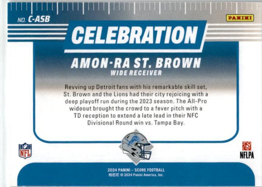 2024 Score Celebration #C-ASB Amon-Ra St. Brown Detroit Lions