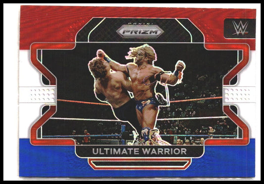Ultimate Warrior #93 2022 Panini Prizm WWE Red, White and Blue