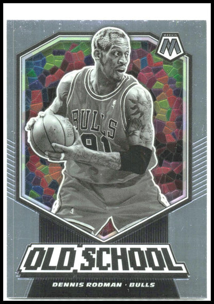 2019-20 Panini Mosaic Old School #3 Dennis Rodman Chicago Bulls