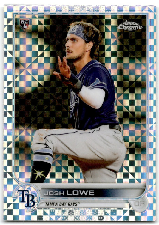 2022 Topps Chrome X-Factor Josh Lowe Rookie Tampa Bay Rays #83