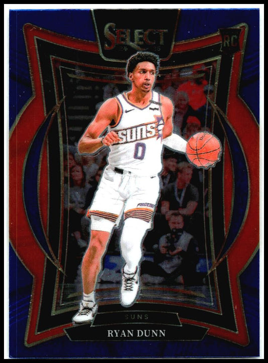 2024-25 Panini Select Blue #100 Ryan Dunn Rookie Phoenix Suns