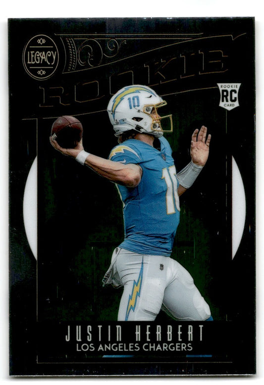 2020 Panini Legacy Justin Herbert Rookie Los Angeles Chargers #203