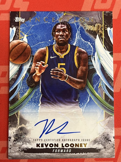 2024-25 Topps Inception Blue /25 ##ackl Kevon Looney Auto