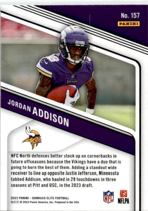 2023 Donruss Elite #157 Jordan Addison Pink