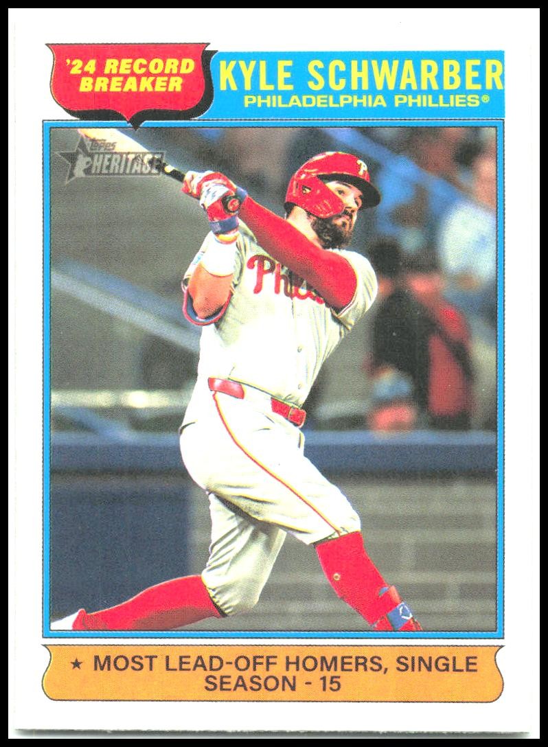 2025 Topps Heritage #2 Kyle Schwarber Philles