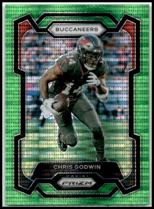2023 Panini Prizm Green Wave #277 Chris Godwin Tampa Bay Buccaneers