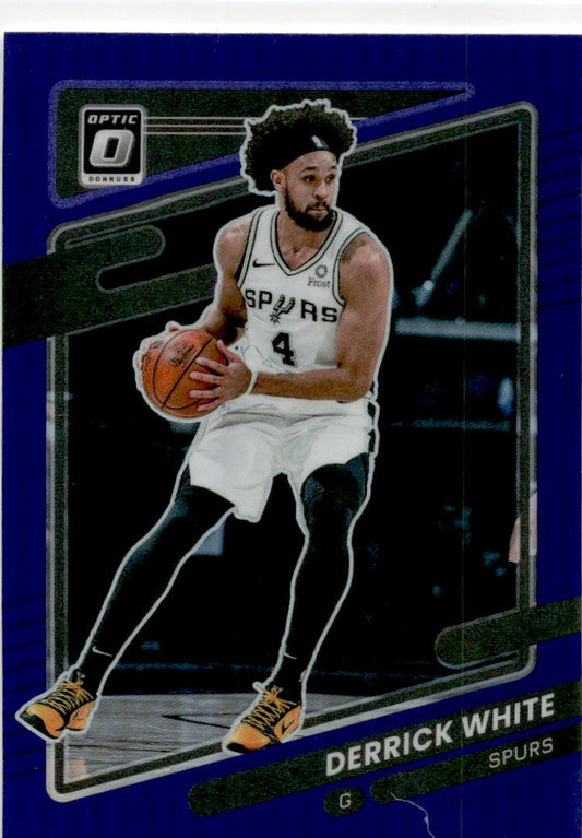 2021-22 Donruss Optic Purple #4 Derrick White San Antonio Spurs