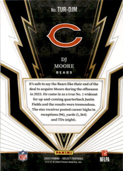 2023 Panini Select Turbocharged #TUR-DJM DJ Moore Chicago Bears