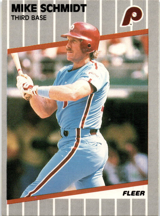 1989 Fleer #582 Mike Schmidt Philadelphia Phillies