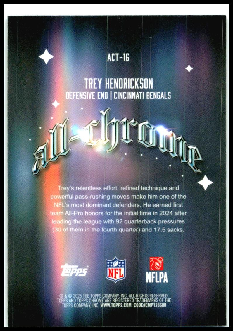 2025 Topps Chrome all-chrome #ACT-16 Trey Hendrickson