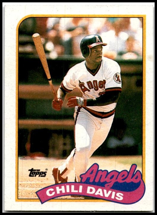 1989 Topps #525 Chili Davis California Angels
