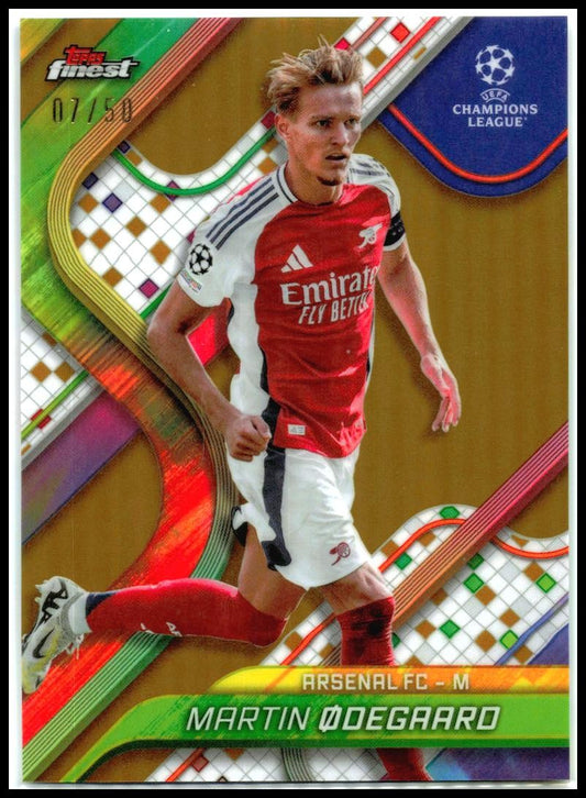2024-25 Topps Finest UEFA Club Competitions Gold /50 #13 Martin Odegarro