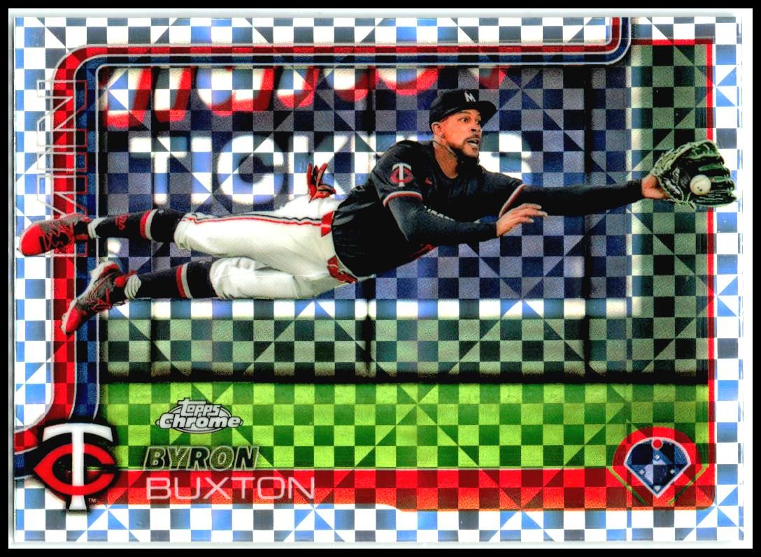 2025 Topps Chrome X-Fractors #172 Byron Buxton Minnesota Twins