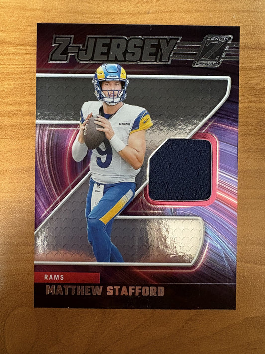 2024 Panini Zenith Z Jersey #ZJ38 Matthew Stafford Los Angeles Rams