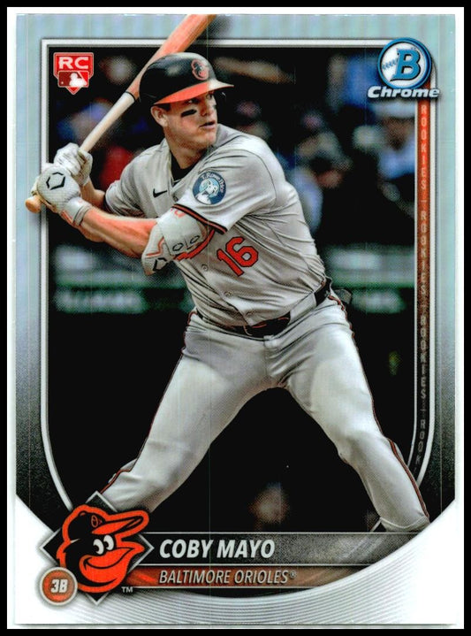 2025 Bowman Chrome Red RC #83 Coby Mayo Rookie Orioles