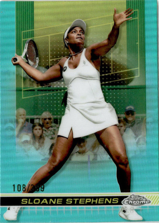 2024 Topps Chrome Tennis Aqua Refractors #99 Sloane Stephens /399