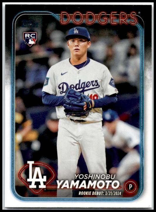 2024 Topps Update #US149 Yoshinobu Yamamoto Los Angeles Dodgers