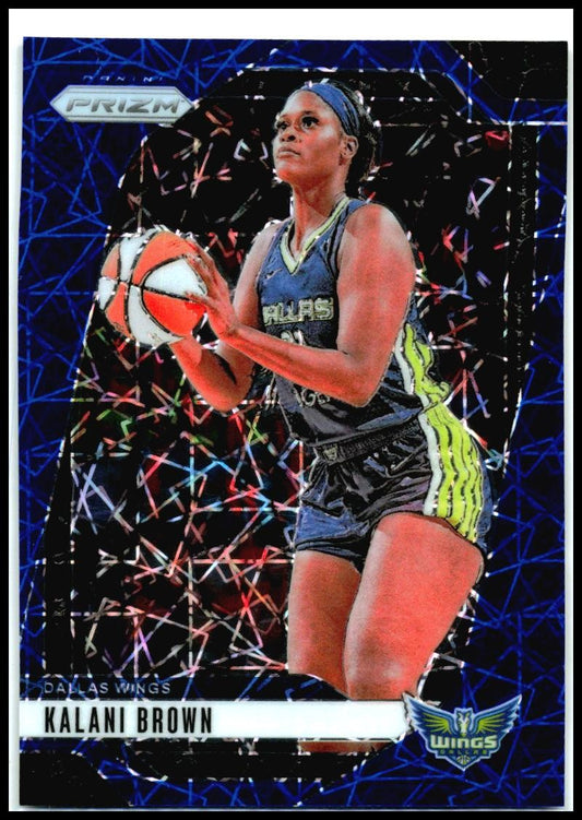 2024 Panini Prizm WNBA Blue Velocity Prizms #29 Kalani Brown Dallas Wings