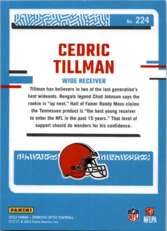 2023 Donruss Optic #224 Cedric Tillman Cleveland Browns