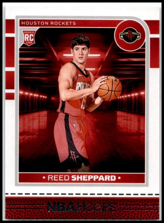 2024-25 Hoops #233 Reed Sheppard Rookie Houston Rockets