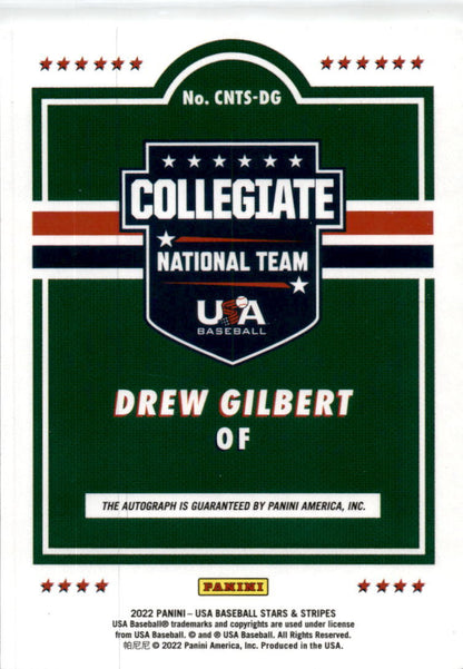 2022 Panini Stars & Stripes #CNTS-DG Drew Gilbert Auto #/103 NY Mets